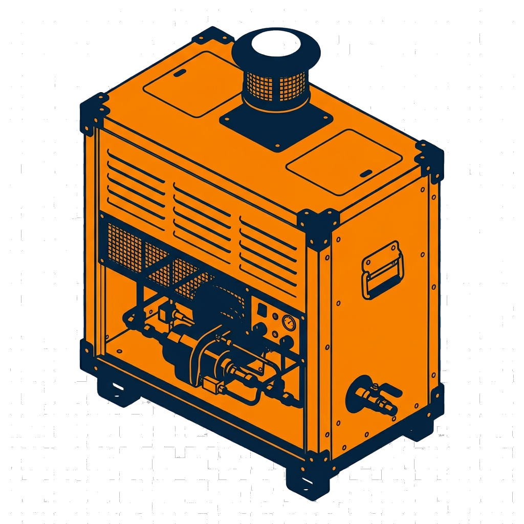 Commercial gas heater icon for heating and hot water engineer services