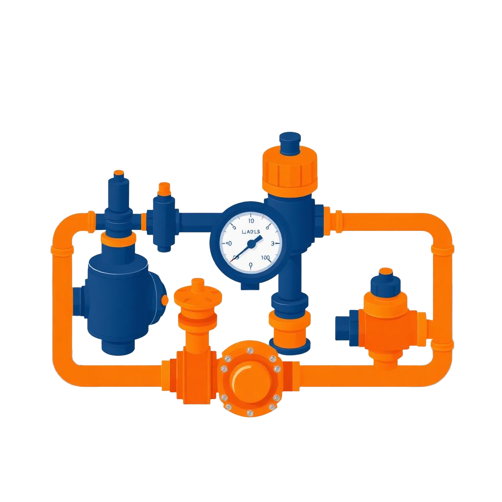 Commercial gas pipeline icon for gas installation services