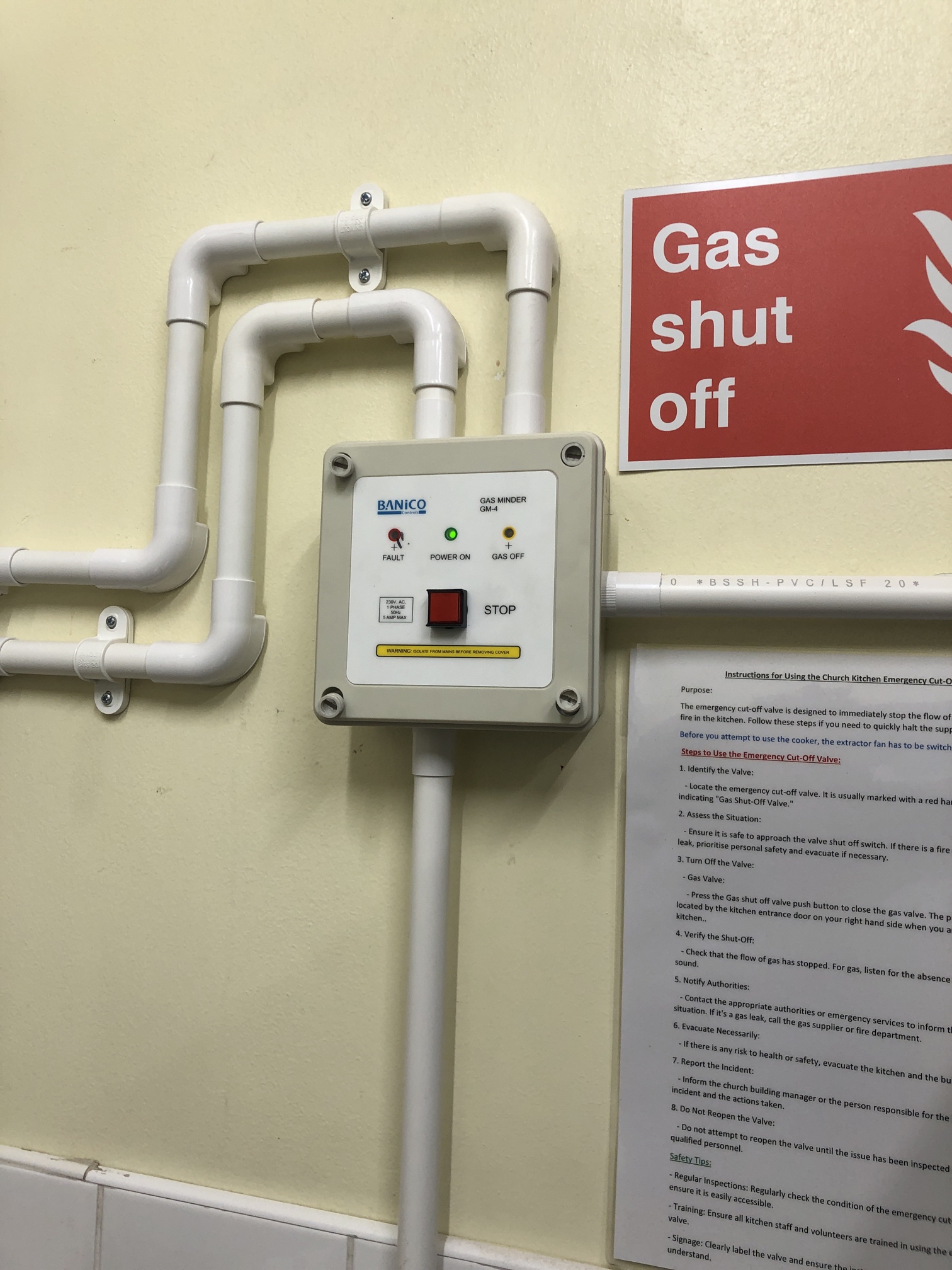 Commercial gas interlock fault resolved at Ealing church premises - Mattock Lane, London W13